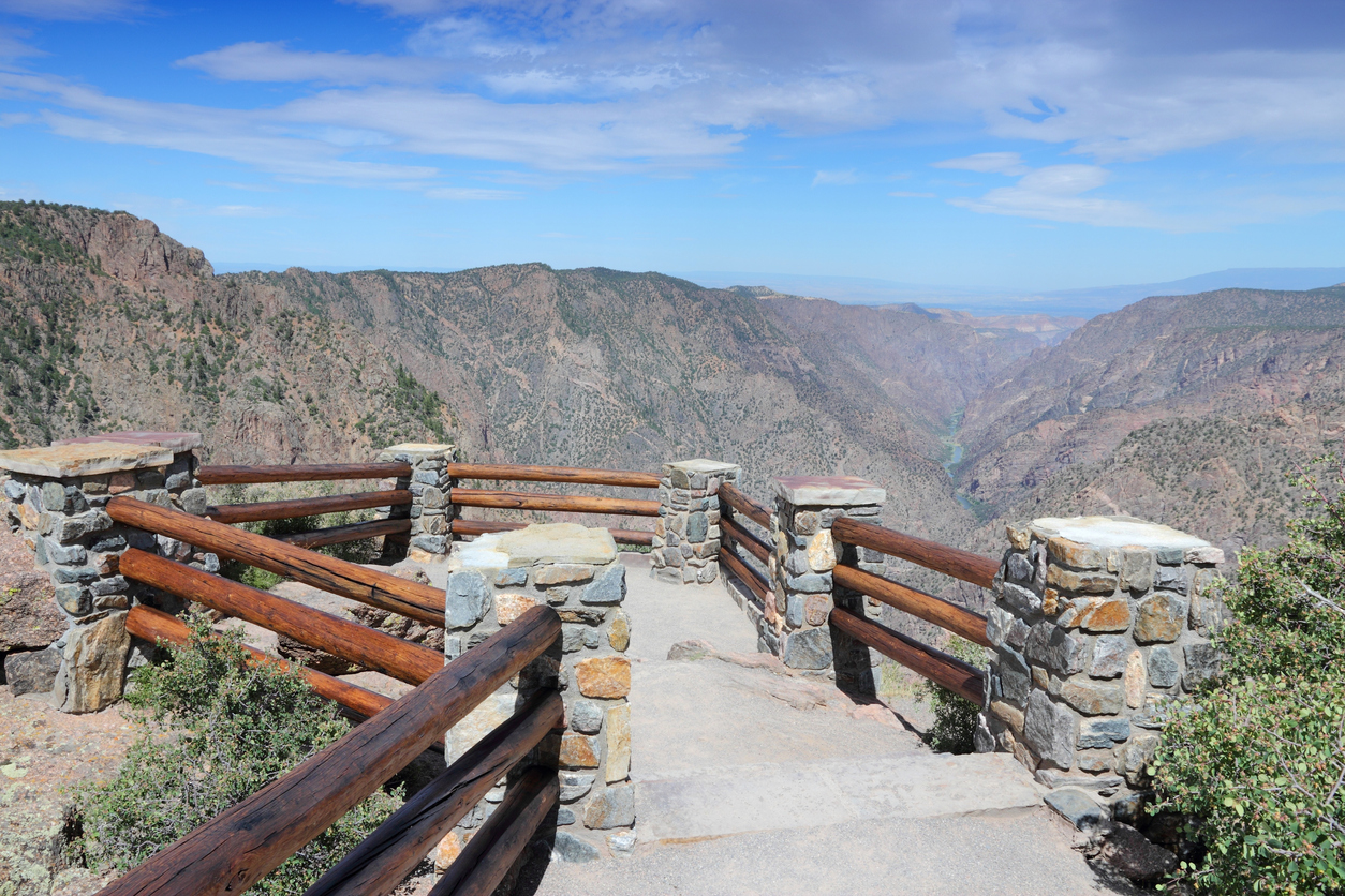 An overlook at Black Canyon of the Gunnison.