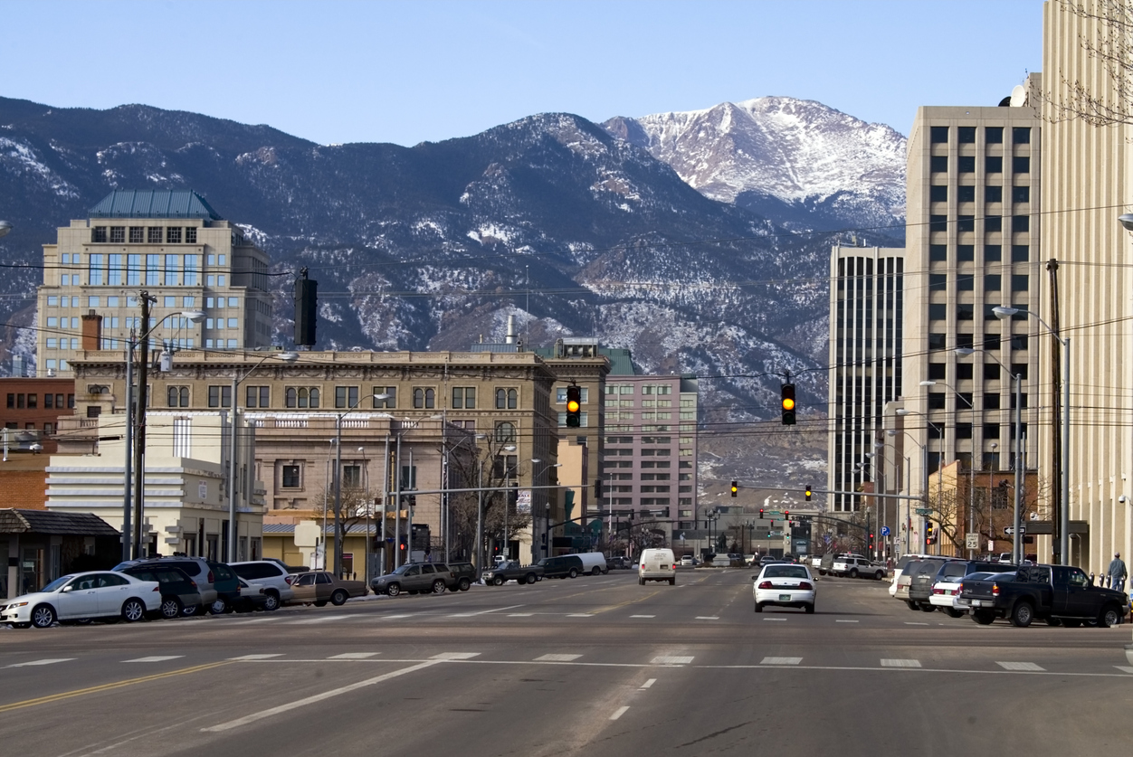 Downtown Colorado Springs.
