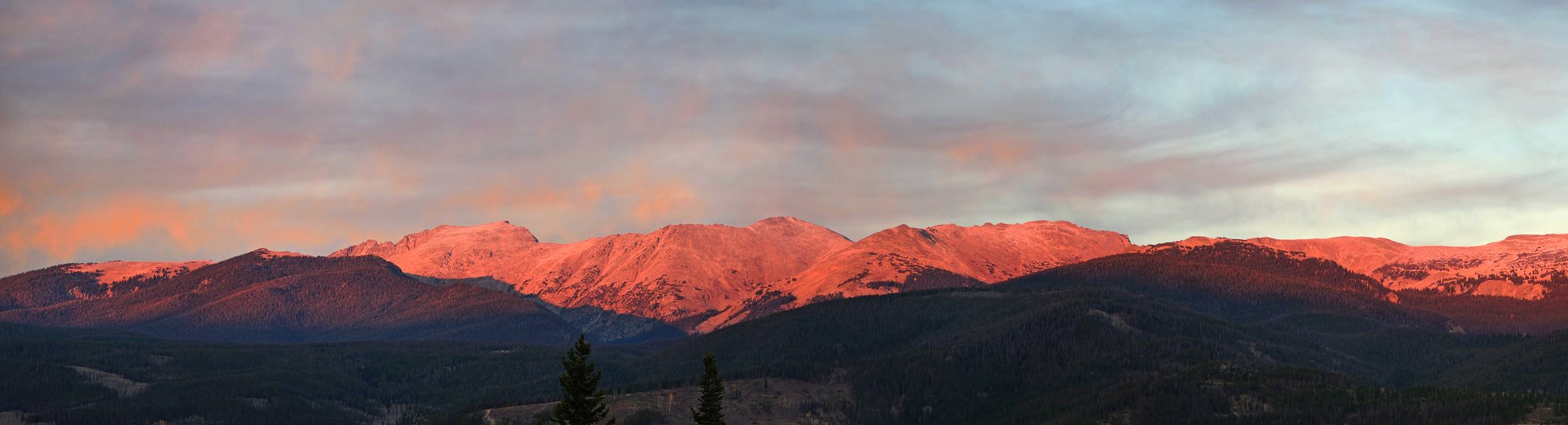 The Continental Divide along the crest of the Colorado Rockies