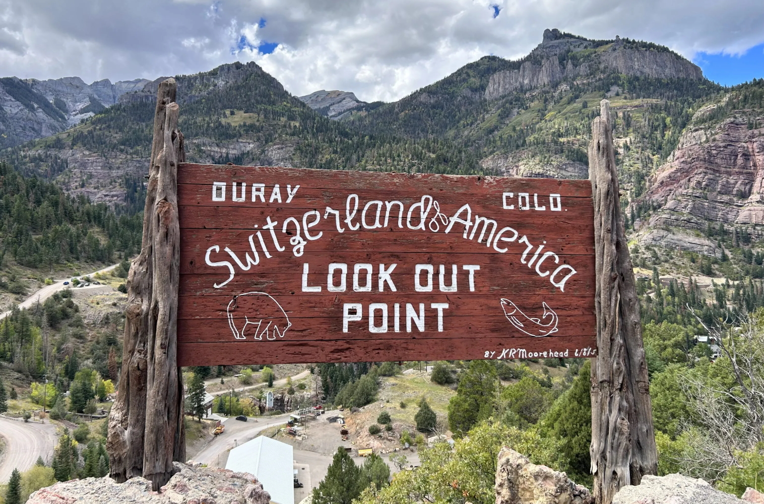 A lookout point above Ouray.